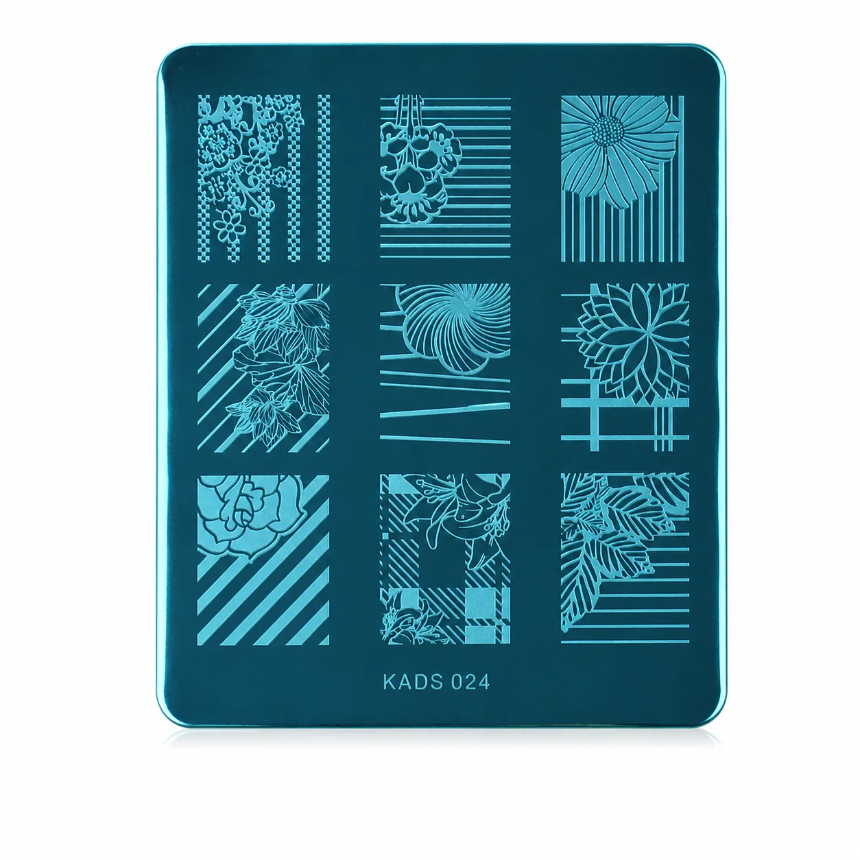 Stamping Nail Art Plate Floral KADS 024