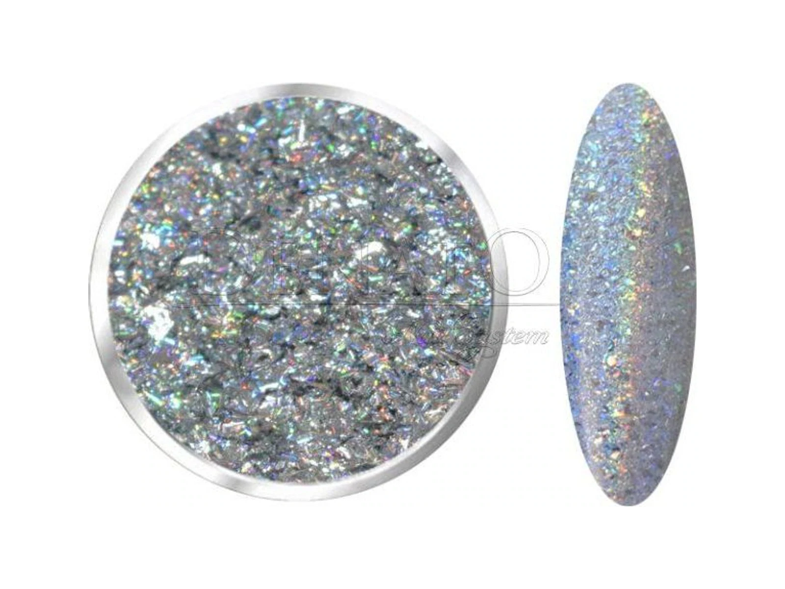 Holographic Flakes Silver