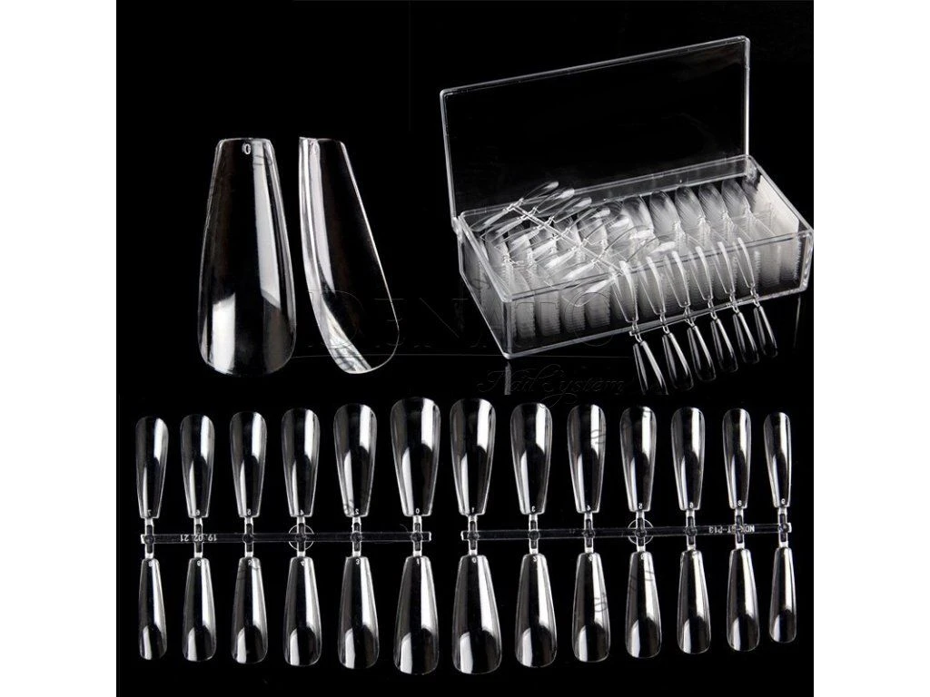 COFFIN Medium Nail Tips - 500 un.